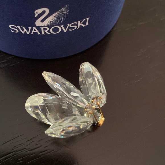 Swarovski Crystal Butterfly Figurine Crystal Tips Gold Antenna - Picture 7 of 12